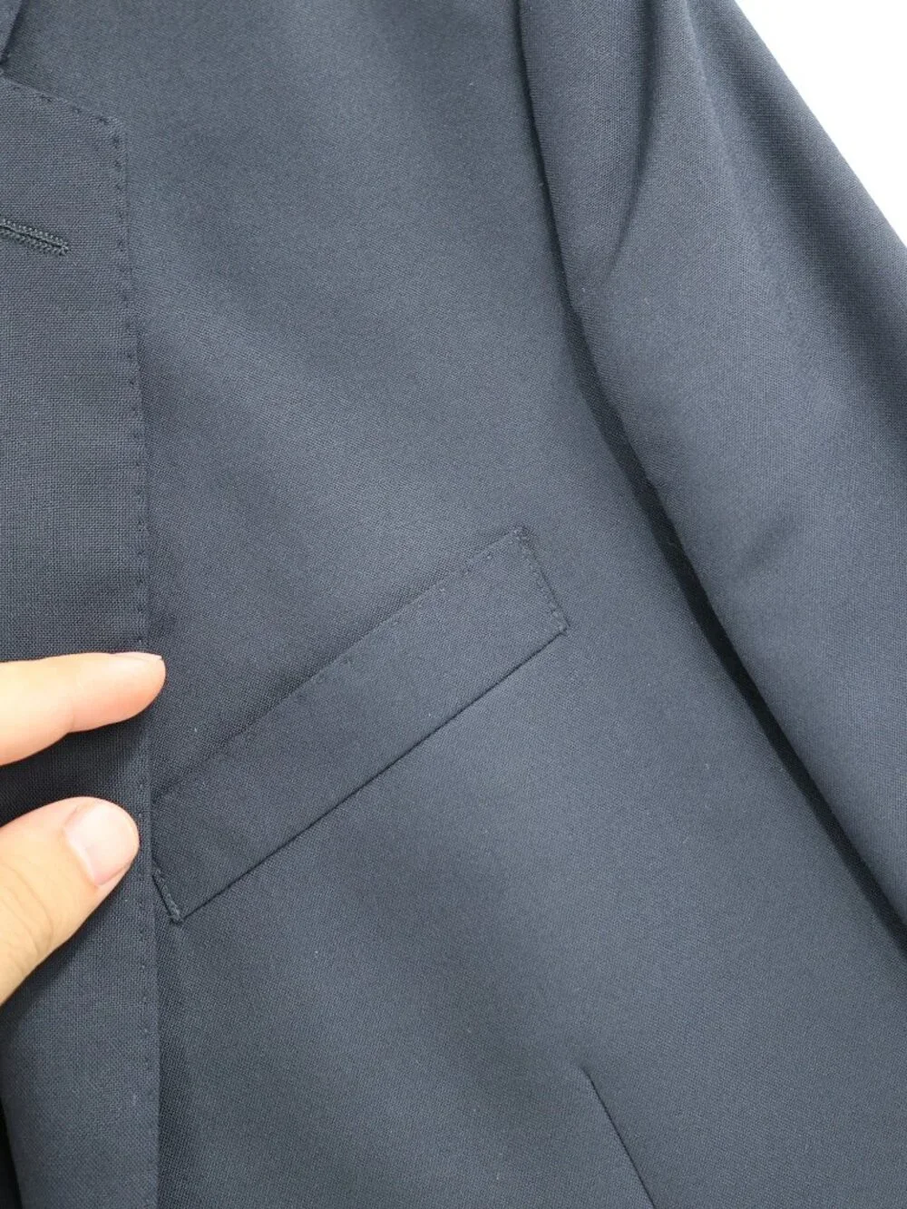 J Crew Sport Coat Mens 40R Crosby Loro Piana Super 120s Wool Blazer navy Blue